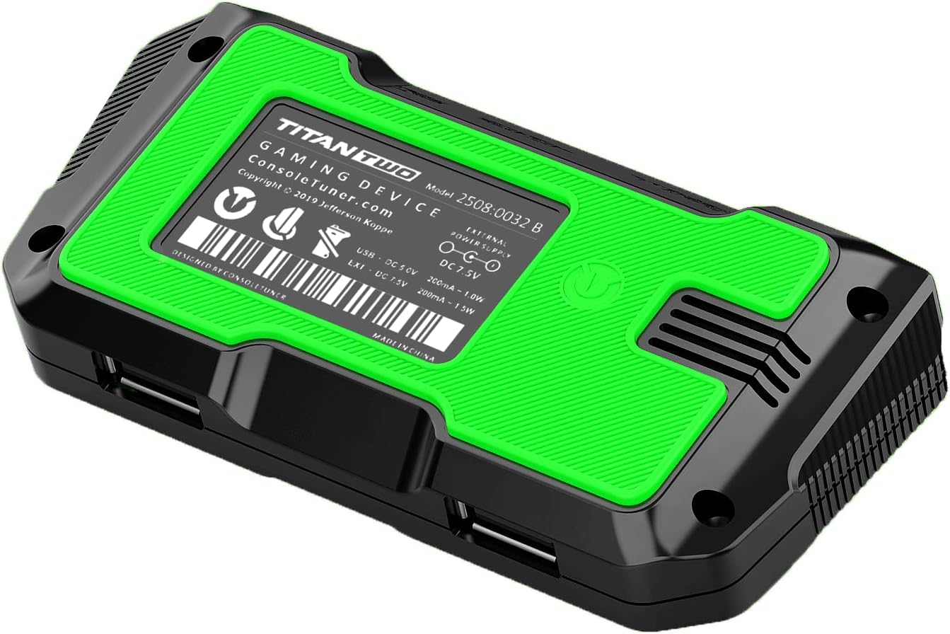 Titan Two Device Crossover Gaming Adapter and Converter for PS5(Remote Play) PS4 PS3 Xbox One 360 Nintendo Switch. Controller Emulator, Programmable Scripts, Macros, Mods, Remapping, Keyboard, Mouse.