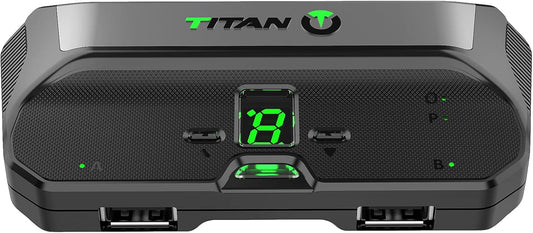 Titan Two Device Crossover Gaming Adapter and Converter for PS5(Remote Play) PS4 PS3 Xbox One 360 Nintendo Switch. Controller Emulator, Programmable Scripts, Macros, Mods, Remapping, Keyboard, Mouse.