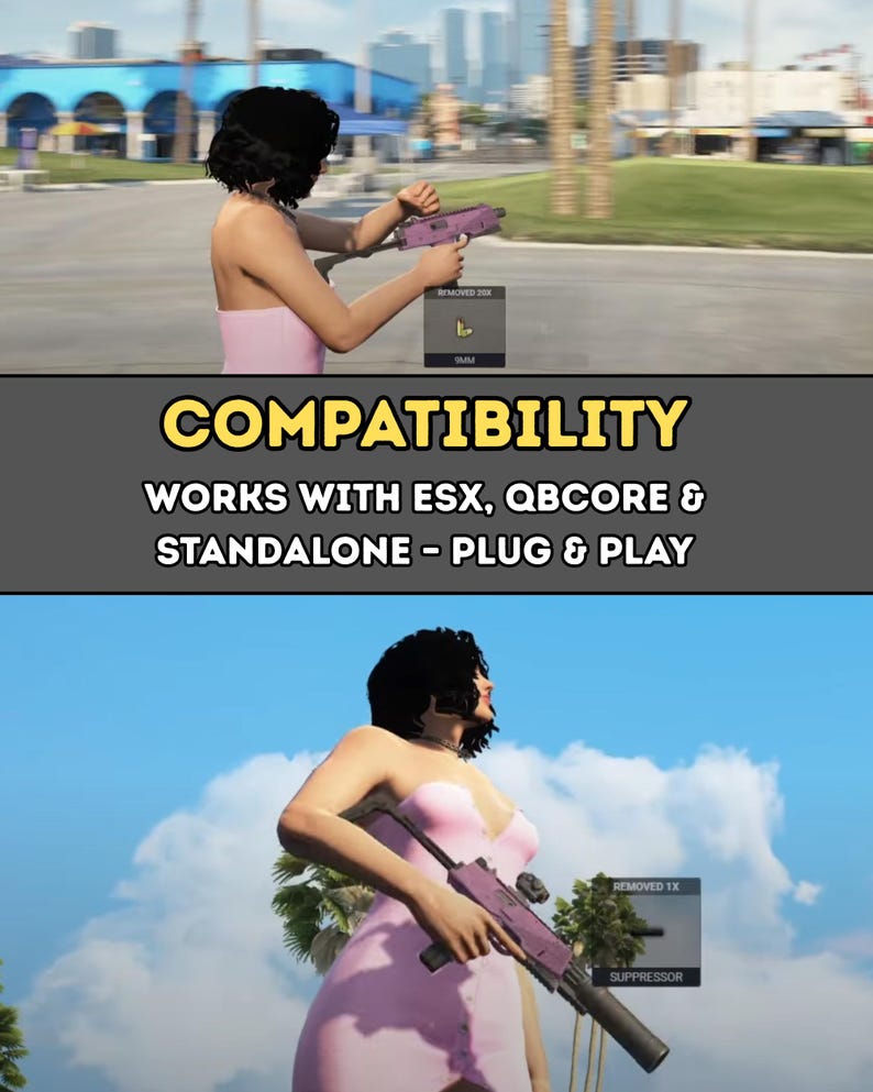 FEMALE WEAPON PACK FIVEM PINK GUNS