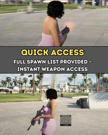 FEMALE WEAPON PACK FIVEM PINK GUNS